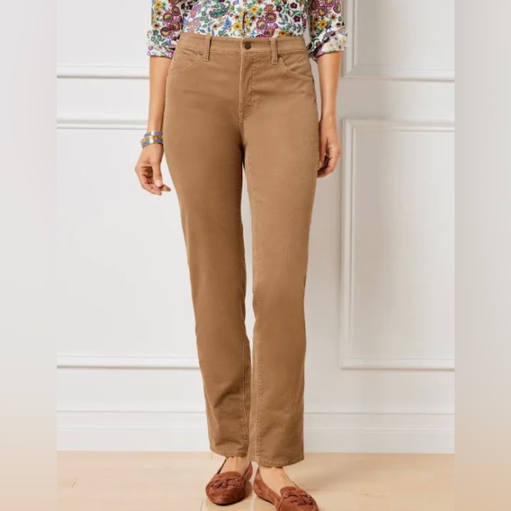 Talbots heritage women’s size 8 stretch corduroy, straight, leg pants